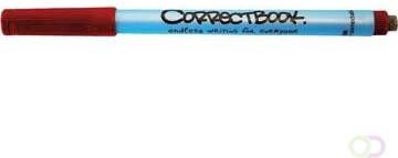 Correctbook uitwisbare pen schrijfbreedte: 0 6mm rood