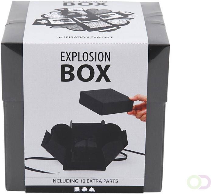 Creotime Explosion box 12x12x12cm zwart