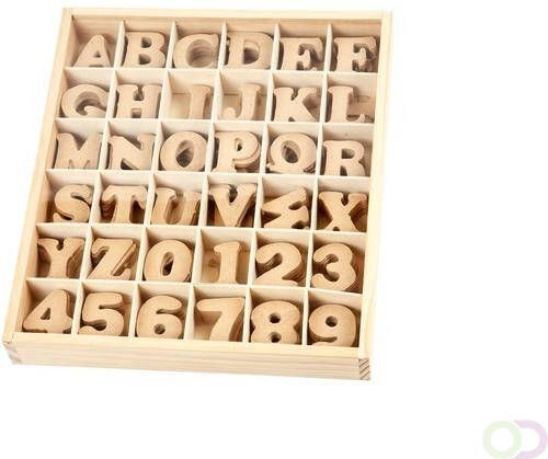 Creotime Letters en cijfers Creativ Company 4cm 288 stuks MDF