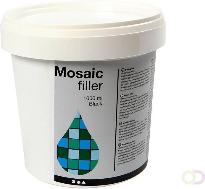 Creotime MozaÃ¯ekvoeg zwart 1000 ml