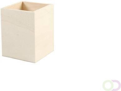 Creotime Pennenbakje 7 5x7 5x9 5cm hout