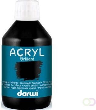 Darwi Glanzende acrylverf zwart