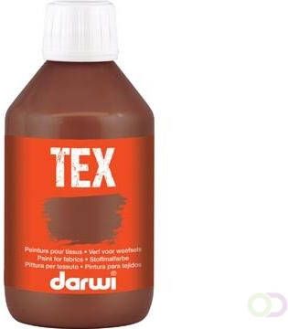 Darwi textielverf Tex 250 ml donkerbruin