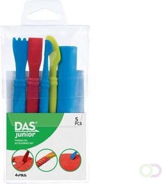 Das boetseerspatels blister met 5 stuks in geassorteerde kleuren