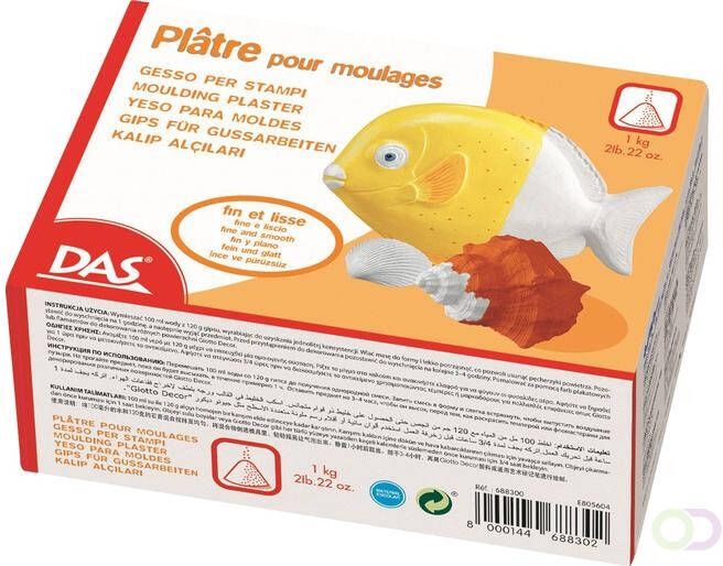 Das Gipspoeder 1000 gram wit