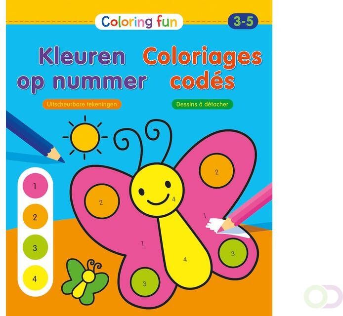 Deltas Kleuren op nummer Coloring Fun 3-5 jaar