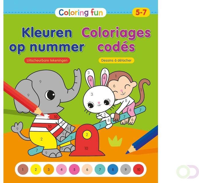 Deltas Kleuren op nummer Coloring Fun 5-7 jaar