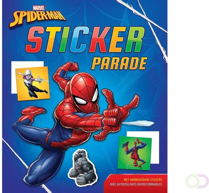 Deltas Kleur-en stickerboek Stickerparade Marvel Spider-man