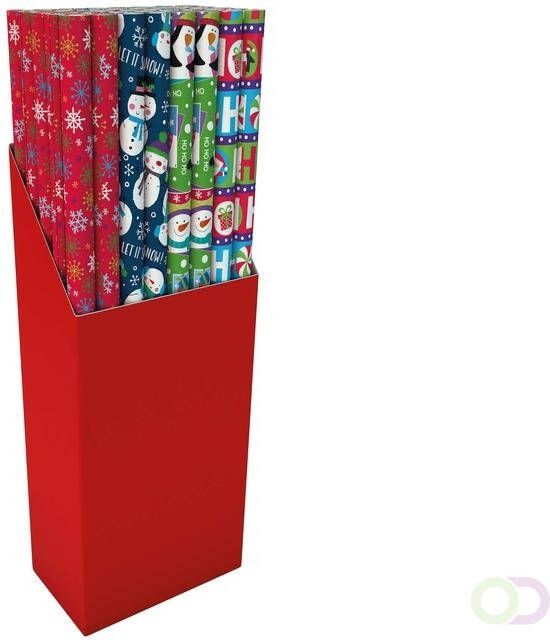 IG design Inpakpapier Design Group Kerst 300x100cm assorti