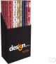 Design Group INPAKPAPIER KERST METALLIC 150X70CM ASSORTI - Thumbnail 1