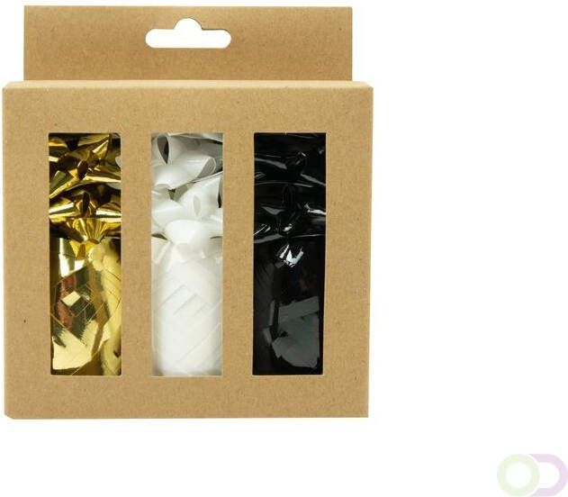 IG design Krullint en strikken Design Group goud zwart & wit assorti - Foto 1