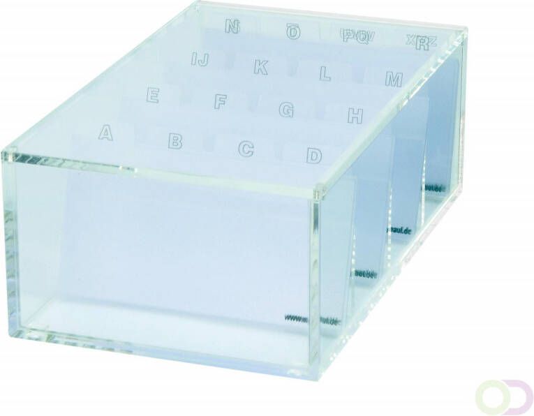 Desq Acryl box voor visitekaartjes glashelder