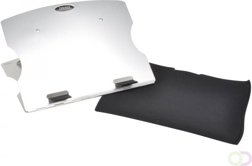 Desq Aluminium notebook standaard met hoes t m 17 inch