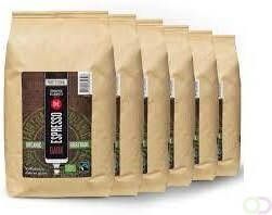 Douwe Egberts koffiebonen Espresso Dark Roast bio & fairtrade pak van 1 kg