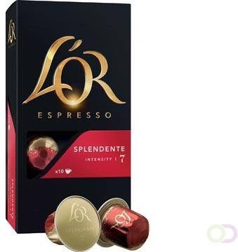 Douwe Egberts koffiecapsules L'Or Intensity 7 Splendente pak van 10 capsules