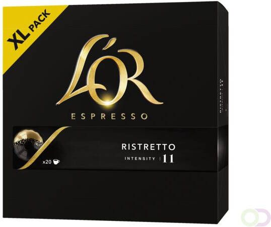 Douwe Egberts Koffiecups L'Or Espresso Ristretto 20 stuks