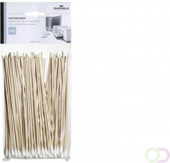 Durable Reinigingsstaafjes COTTON BUDS 100 Wit - Foto 1