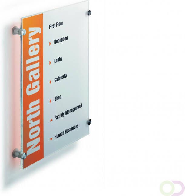 Durable Crystal sign 297x420mm incl. 2 folies