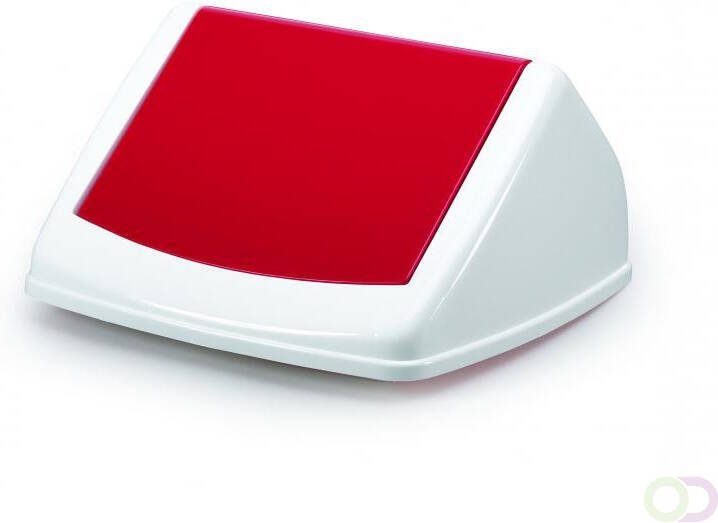 Durable Klapdeksel voor DURABINÂ 40L rechthoekig Rood