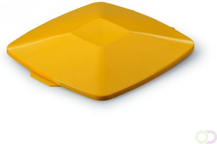 Durable Deksel voor DURABINÂ 40L rechthoekig Geel