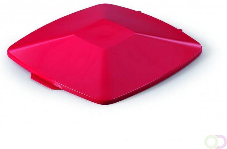 Durable Deksel voor DURABINÂ 40L rechthoekig Rood