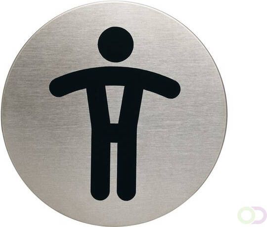 Durable Infobord pictogram 4905 wc heren rond 83Mm