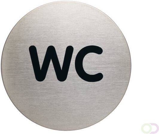 Durable Infobord pictogram 4907 wc rond 83Mm