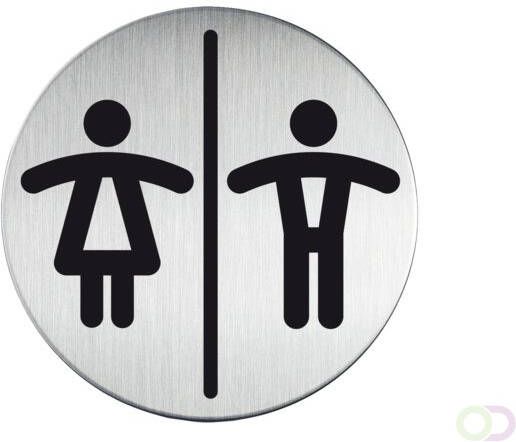 Durable Infobord pictogram 4920 toileten D H rond 83Mm