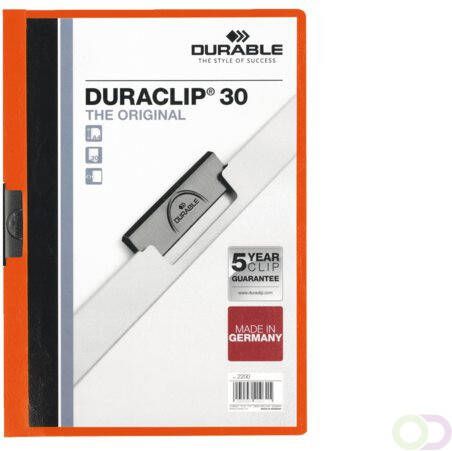 Durable Klemmap 2200 A4 3mm oranje