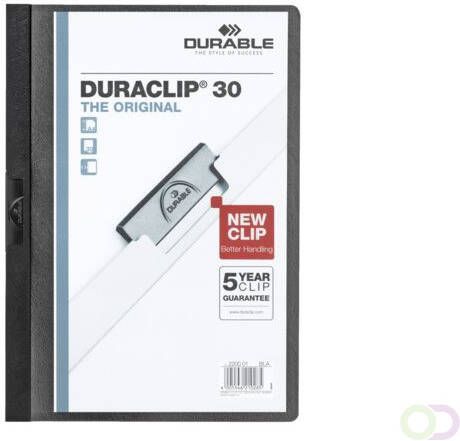 Durable Klemmap Duraclip A4 3mm 30 vellen zwart