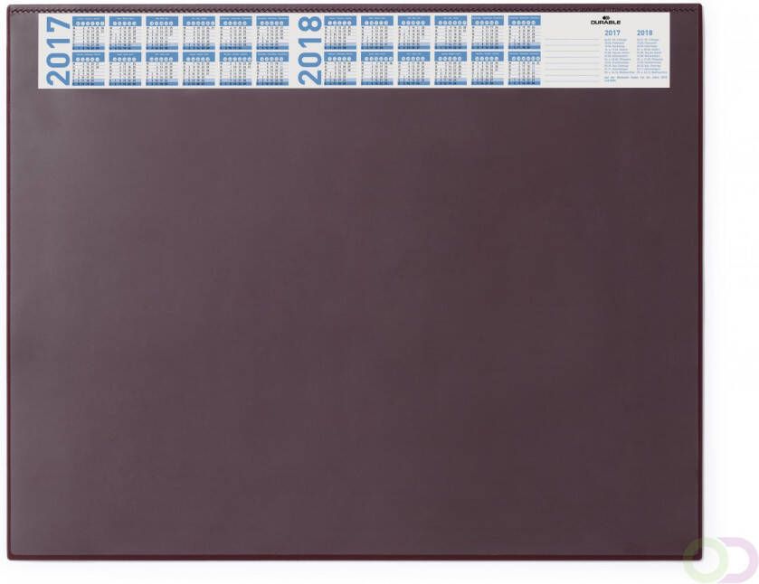 Durable Schrijfonderlegger 650x520 mm met jaarkalender en transparante cover