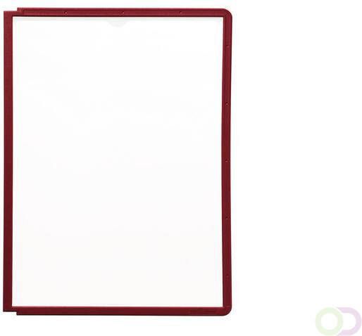 Durable SHERPA Zichtpanelen met profiellijst voor DIN A4 formaat rood