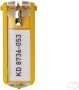 Durable sleutelhanger Key Clip geel pak van 6 stuks - Thumbnail 1