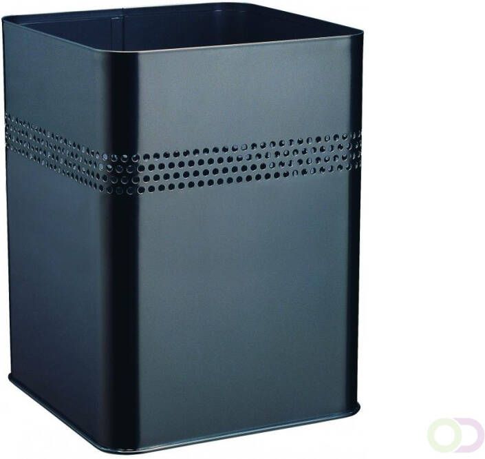 Durable Waste basket metal square 18 5 P 30 mm