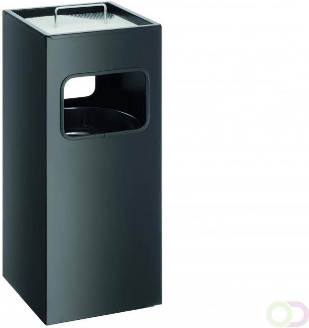 Durable Waste basket metal with ashtray square