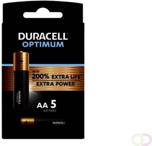 Duracell Batterij Optimum 200% 5xAA
