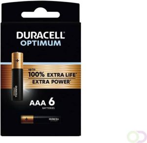 Duracell Batterij Optimum 6xAAA promopack