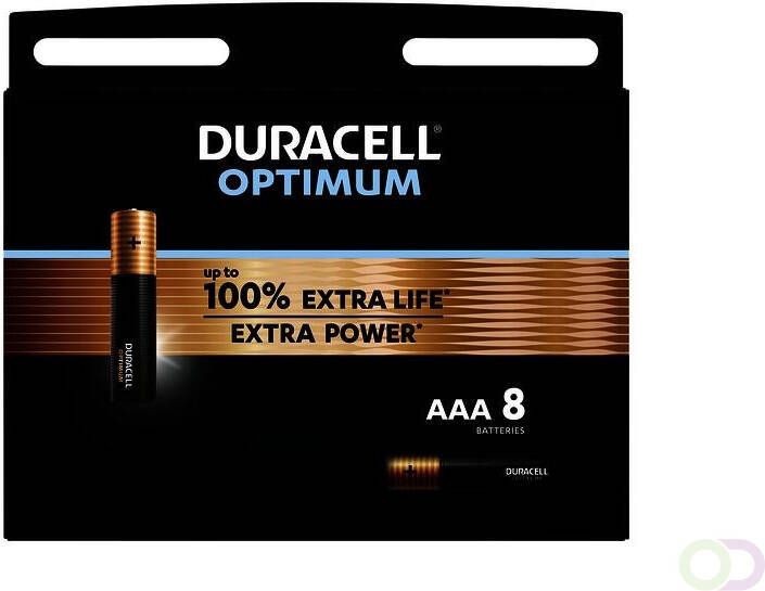 Duracell batterij Optimum AAA blister van 8 stuks