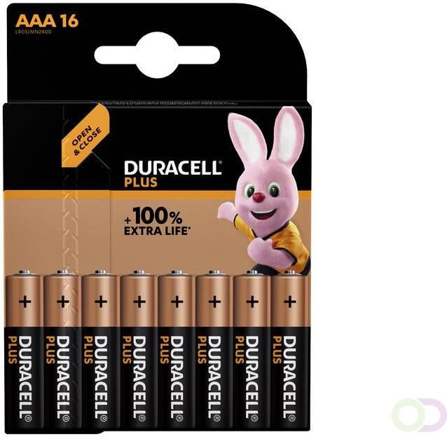 Duracell Batterij Plus 16xAAA