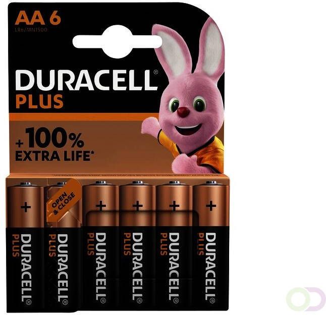 Duracell Batterij Plus 6xAA