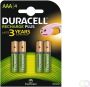 Duracell oplaadbare batterijen Recharge Plus AAA blister van 4 stuks - Thumbnail 2