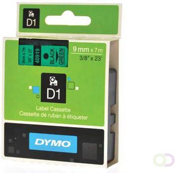 Dymo Labeltape 40919 D1 720740 9mmx7m zwart op groen