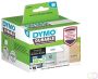 Dymo Etiket LabelWriter industrieel 25x25mm 2 rollen Ã¡ 850 stuks wit - Thumbnail 1