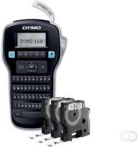Dymo LabelManager 160 Value Pack: 3 x D1 tape zwart op wit 12 mm + 1 x LabelManager 160P qwerty