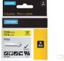 Dymo Labeltape Rhino industrieel vinyl 12mm zwart op geel - Thumbnail 1