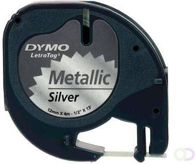 Dymo LetraTAG tape 12 mm metallic zilver