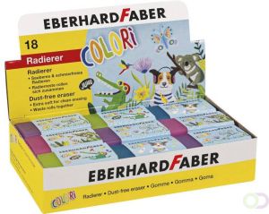 Eberhard Faber Gum Colori 18 stuks in display assorti kleuren