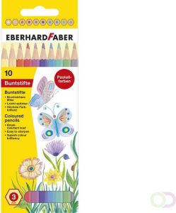 Eberhard Faber Kleurpotloden pastel kleur assorti 10st.