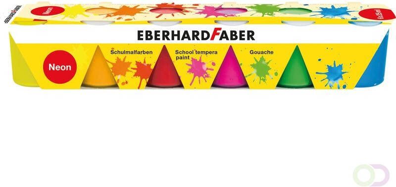 Eberhard Faber Schoolverf tempera 6x25ml Neon kleuren