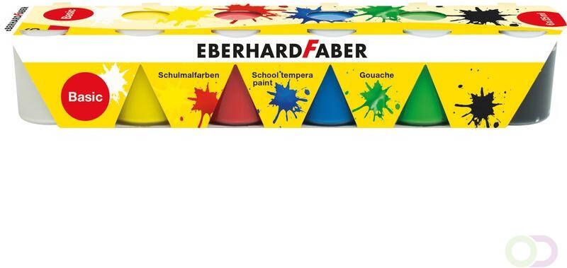 Eberhard Faber Schoolverf tempera 6x25ml Standaard kleuren